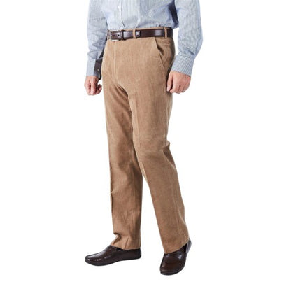 Front - Harvey & Jones Mens Corduroy Regular Trousers