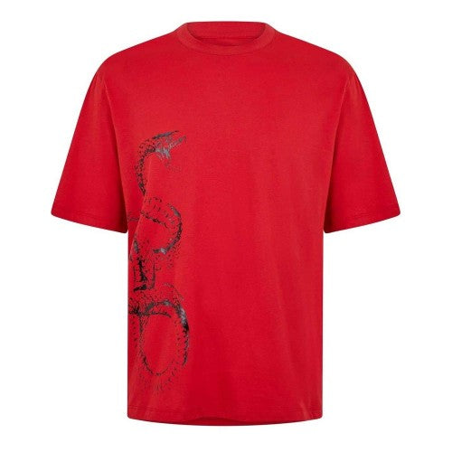 Front - Armani Exchange Mens Lunar New Year Snake Regular T-Shirt