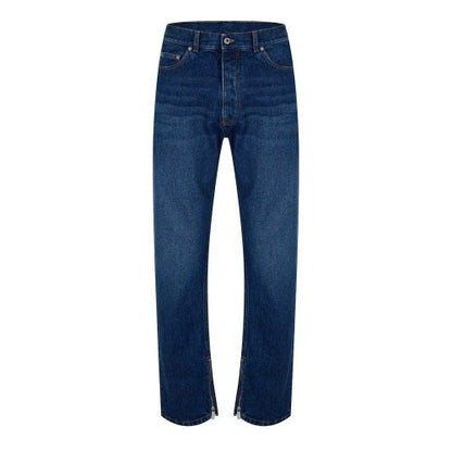Front - Off White Mens Cotton Denim Jeans