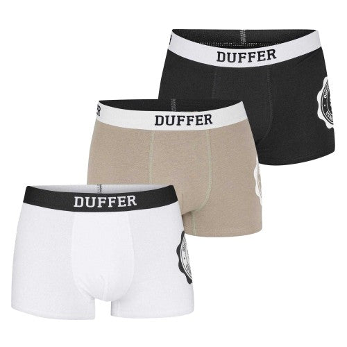 Front - Duffer Mens Boxer Shorts (Pack of 3)
