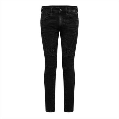 Front - Replay Mens Zaldok Cotton Blend Skinny Jeans