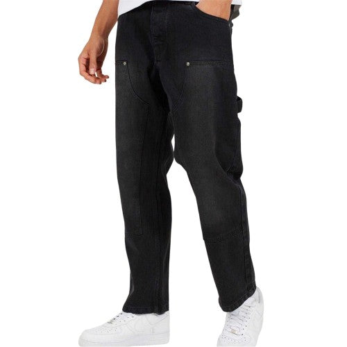 Front - Brave Soul Mens Cotton Loose Fit Jeans
