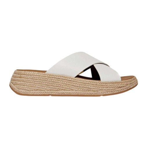 Front - FitFlop Womens/Ladies Leather Flatform Sliders