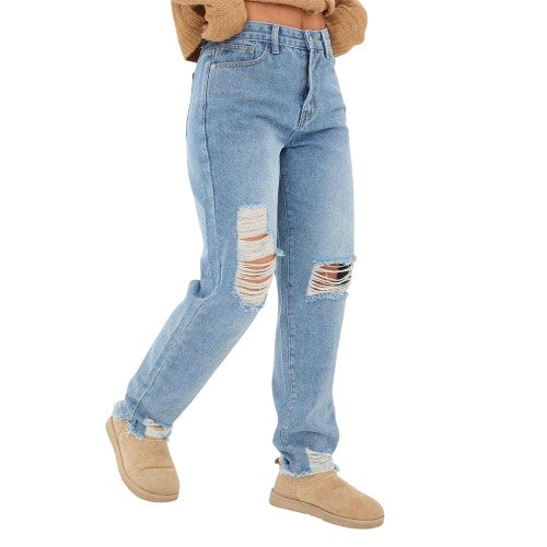 Front - I Saw It First Womens/Ladies Cotton Denim Jeans