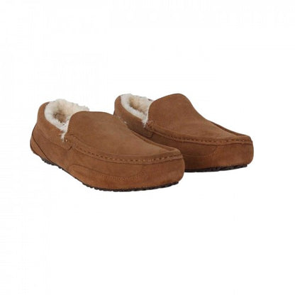 Front - Jack Wills Mens Suede Moccasin Slippers