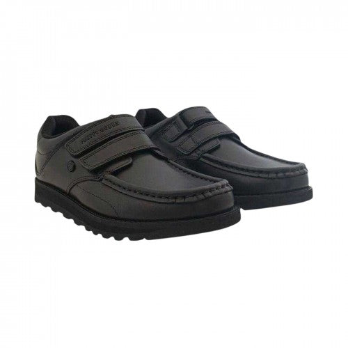 Front - Pretty Green Childrens/Kids Harrow Vel Leather School Shoes
