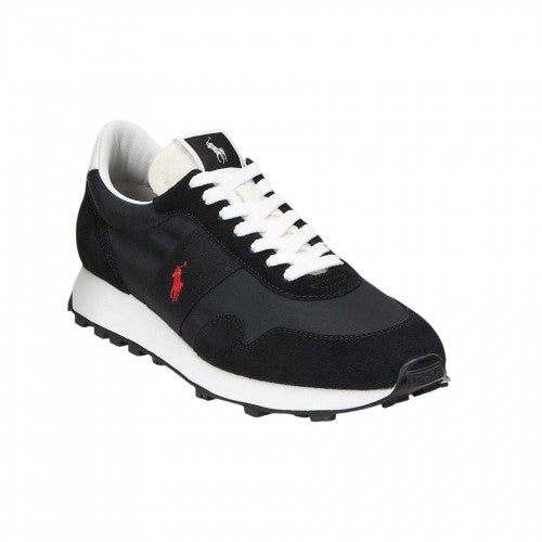 Front - Ralph Lauren Mens Trail 125 Leather Trainers