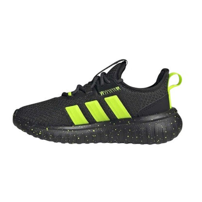 Black-Lemon - Side - Adidas Childrens-Kids Kaptir 4.0 Trainers