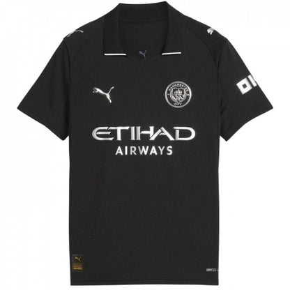 Front - Manchester City FC Childrens/Kids 25/26 Puma Away Kit