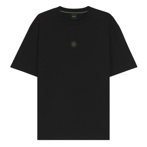 Front - Boss Unisex Adult Monogram Cotton Logo T-Shirt