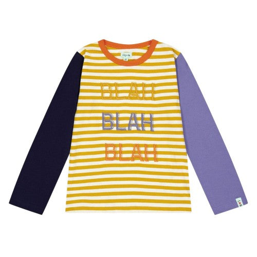 Front - Lilly & Sid Childrens/Kids Blah Long-Sleeved T-Shirt