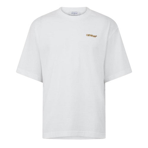 Front - Off White Unisex Adult Arrow Cotton Skater T-Shirt