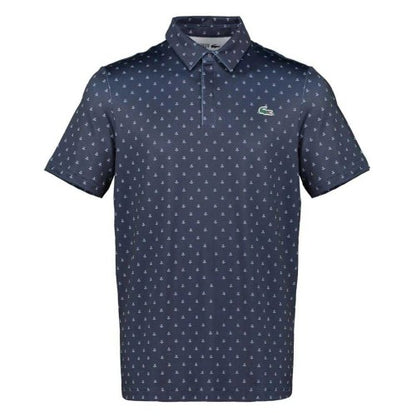 Front - Lacoste Mens All-Over Print Regular Short-Sleeved Polo Shirt
