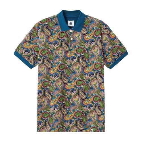 Front - Pretty Green Mens House Paisley Polo Shirt
