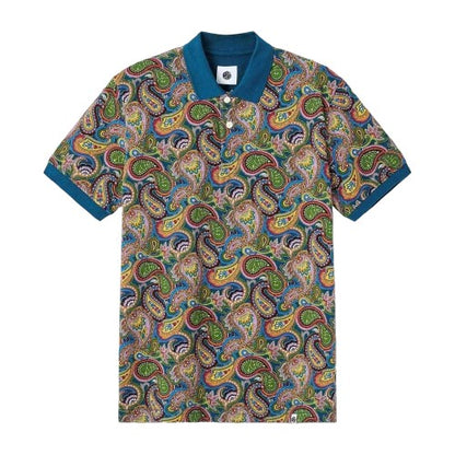 Front - Pretty Green Mens House Paisley Polo Shirt