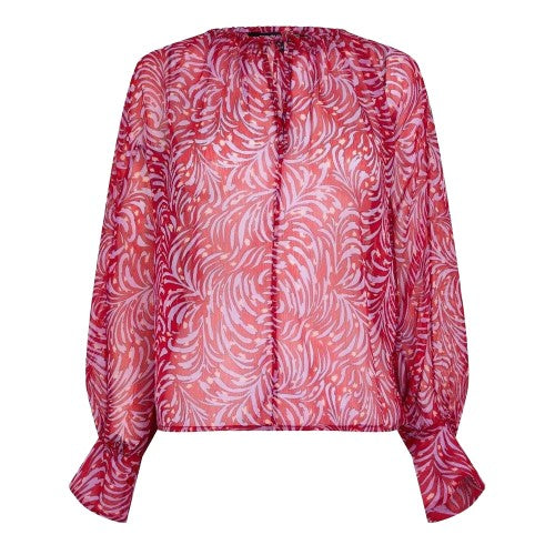 Front - French Connection Womens/Ladies Amy Abstract Balloon Sleeve Blouse