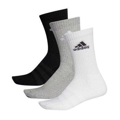 Front - Adidas Womens/Ladies Logo Crew Socks (Pack of 3)