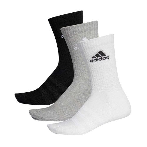 Front - Adidas Womens/Ladies Logo Crew Socks (Pack of 3)