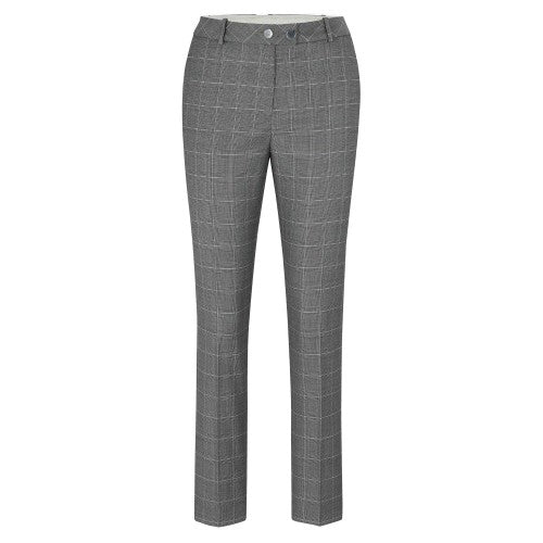 Front - Boss Womens/Ladies Plaid Straight Trousers