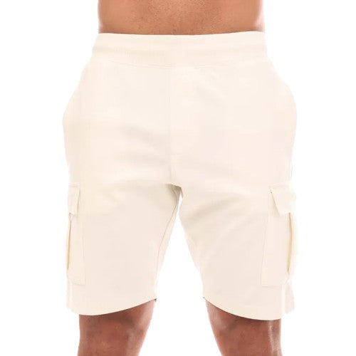 Front - Established Mens Unwashed Cargo Shorts