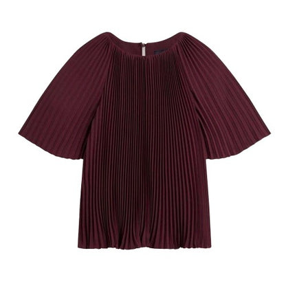 Front - Ted Baker Womens/Ladies Agara Pleated Crew Neck Blouse