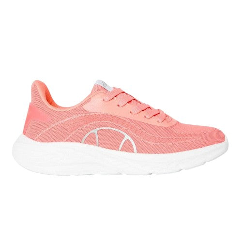 Sky Blue-White - Front - Ellesse Womens-Ladies Como Logo Low Cut Trainers