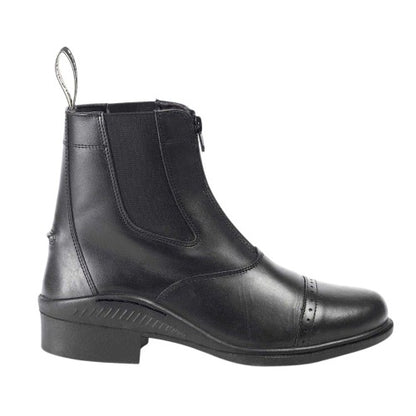 Front - Brogini Womens/Ladies Tivoli Leather Zip Paddock Boots
