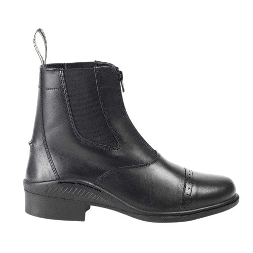 Front - Brogini Womens/Ladies Tivoli Leather Zip Paddock Boots