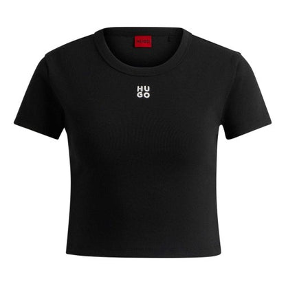 Front - Hugo Womens/Ladies Delanor Crop Top
