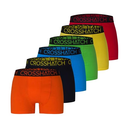 Front - Crosshatch Mens Fresh Boxer Briefs (Pack of 12)