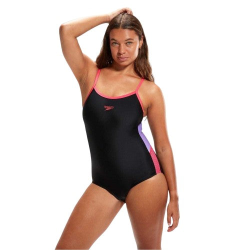 Front - Speedo Womens/Ladies Dive Muscleback One Piece Swimsuit