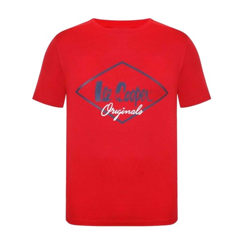 Front - Lee Cooper Mens Originals Logo T-Shirt