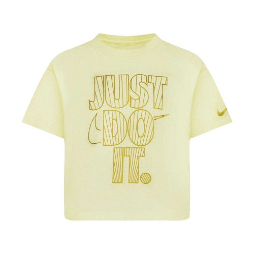 Front - Nike Girls Just Do It Boxy T-Shirt