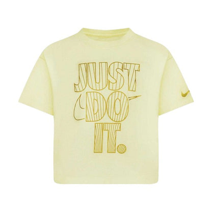 Front - Nike Girls Just Do It Boxy T-Shirt