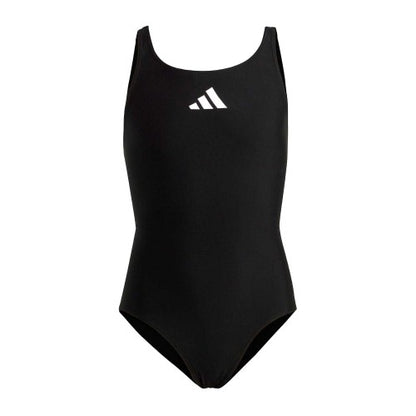 Front - Adidas Girls Small Logo Racerback One Piece Swimsuit