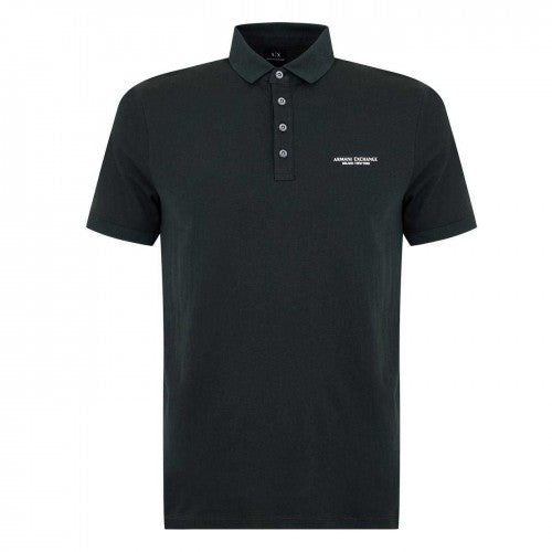 Front - Armani Exchange Mens Cotton Polo Shirt