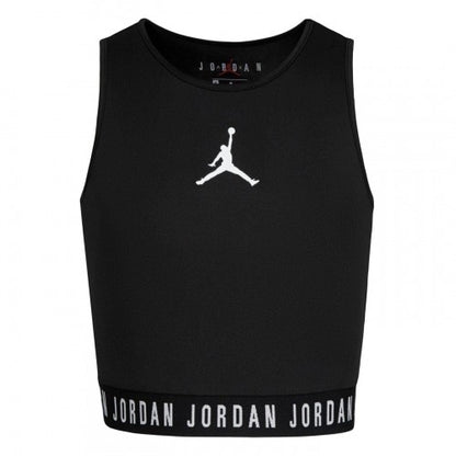 Front - Nike Girls Air Jordan Active Crop Top