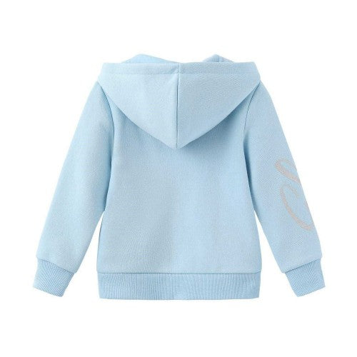 Blue - Back - Frozen Girls Elsa Hoodie And Joggers Set