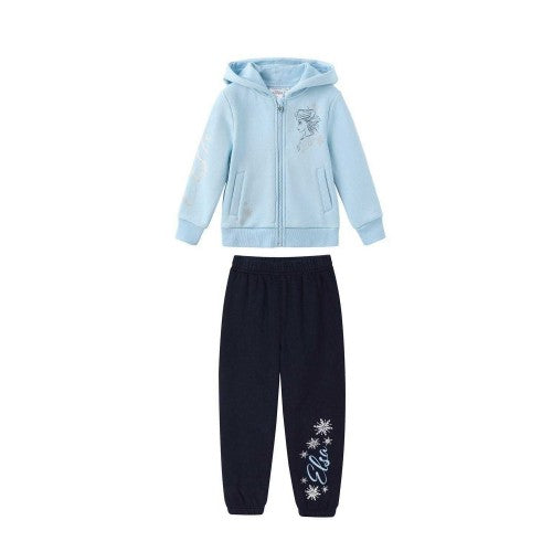 Front - Frozen Girls Elsa Hoodie And Joggers Set