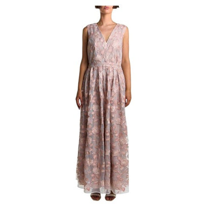 Front - True Decadence Womens/Ladies Maxi V Neck Sleeveless Dressing Gown