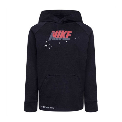 Front - Nike Childrens/Kids Thermafit Graphic Print Pullover Hoodie