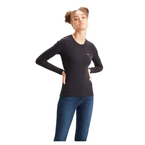 Front - Levis Womens/Ladies Cotton Long-Sleeved T-Shirt