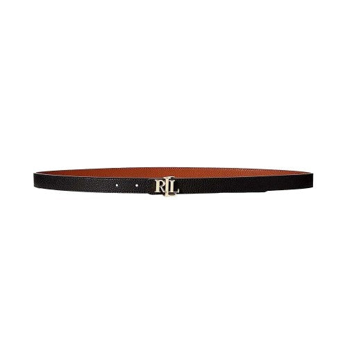 Front - Ralph Lauren Womens/Ladies Monogram Leather Belt