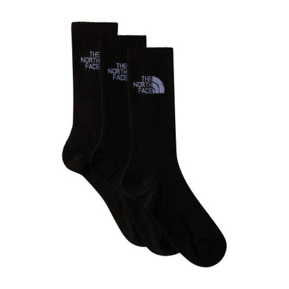 Front - The North Face Unisex Adult Cushioned Sport Crew Socks (Pack of 3)