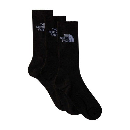 Front - The North Face Unisex Adult Cushioned Sport Crew Socks (Pack of 3)
