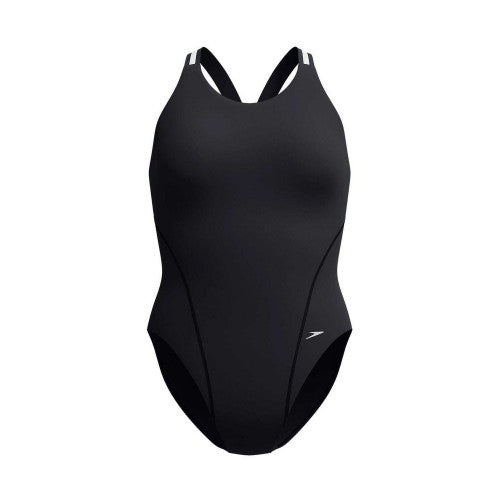 Front - Speedo Womens/Ladies Logo Performance One Piece Swimsuit