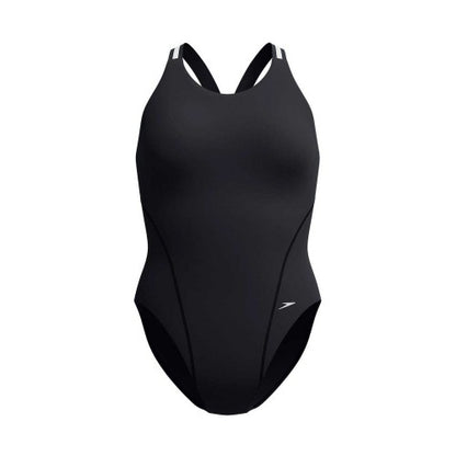 Front - Speedo Womens/Ladies Logo Performance One Piece Swimsuit