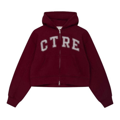 Front - Couture Womens/Ladies Applique Logo Cotton Full Zip Hoodie