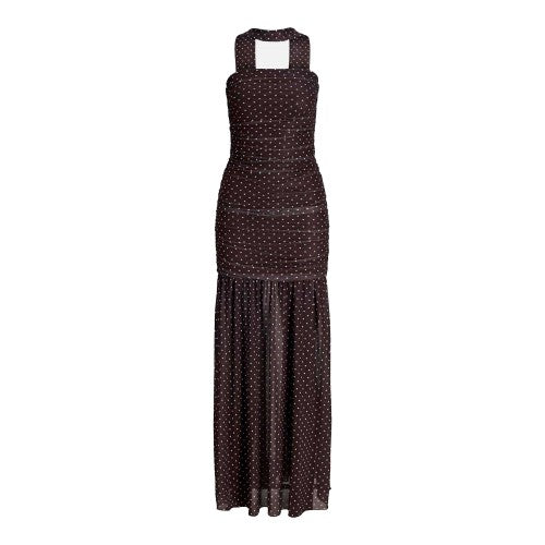Front - JJXX Womens/Ladies Polka Dot Mesh Maxi Dress Set