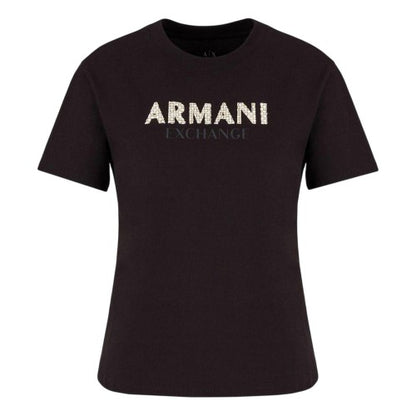 Front - Armani Exchange Womens/Ladies Crew Neck Regular T-Shirt